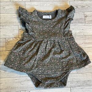 Jamie Kay Floral Ruffle Elianna Playsuit in Pheobe Lava